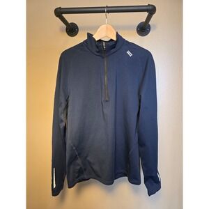 Saxx thermoflyte navy blue pullover mens size large